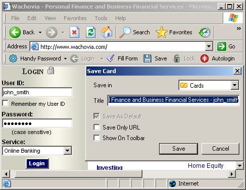 Wachovia Paying Bills Online: Login Automatically