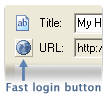 Fast login button