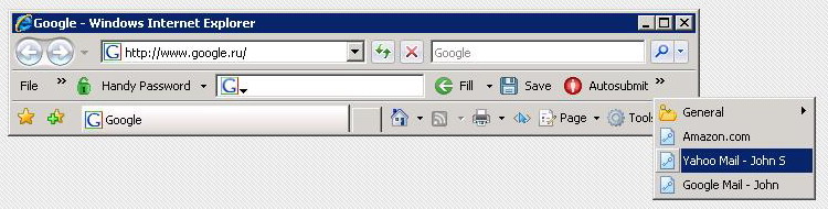 Handy Password manager for Internet Explorer