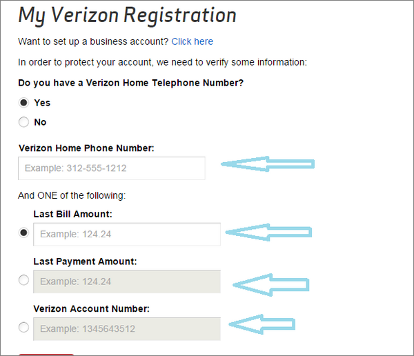 My Verizon Login Registration