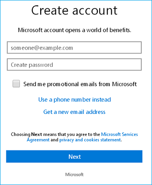 Create OneDrive Login Account - Screenshots of Microsoft OneDrive website onedrive.live.com