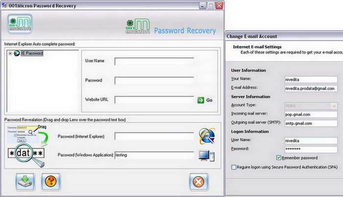 Password recovery tool