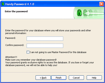Password database