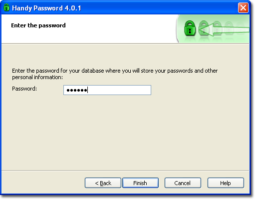 Password for database