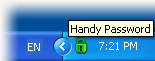 Handy Password manager in tray