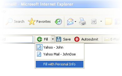 Auto fill web-forms with personal information Auto fill web-forms with personal information