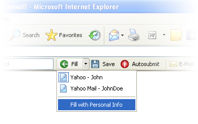 Auto fill web-forms with personal information