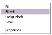 "Fill" or "Fill with" in browser context menu